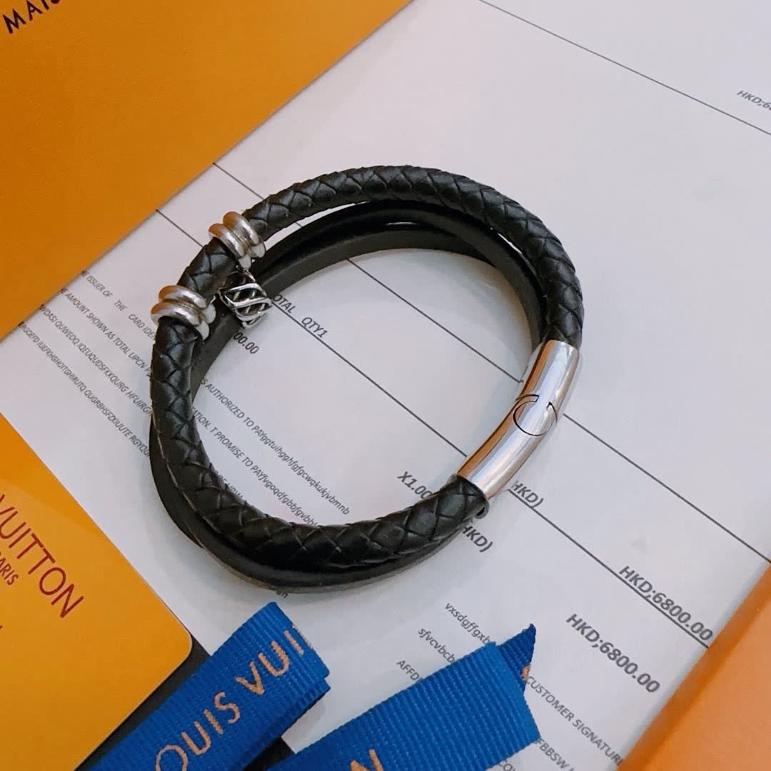 Louis Vuitton Leather Bracelet